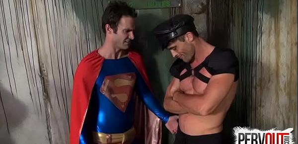  Superman Gay Double Teamed